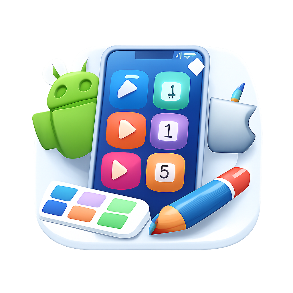 Programos piktogramų generatorius, skirtas Android ir iOS