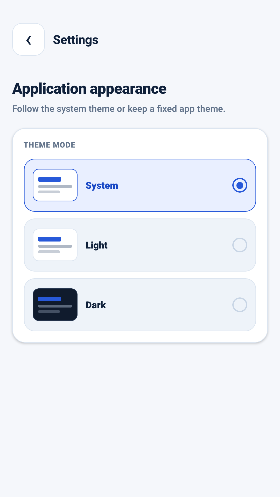 „AppMetrica Viewer“ temos nustatymai